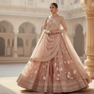 Nooré Blush Heritage Lehenga