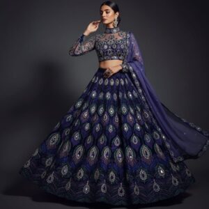 Mayurika Midnight Peacock Lehenga