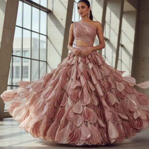 Antique Baroque Bridal Lehenga