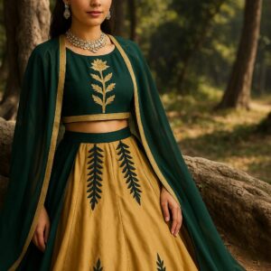 Classic Wine Zari Bridal Lehenga
