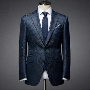 Midnight Regal Jacquard Tuxedo